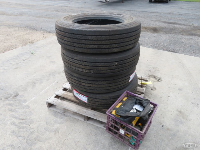 (4) 255/70R22.5 unused tires